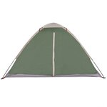 vidaXL Tente de camping à dôme 4 personnes vert imperméable