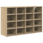 vidaXL Cabinet à chaussures avec étagère Chêne Sonoma 103 x 30 x 67 cm