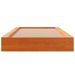 vidaXL Cadre de lit sans matelas cire marron 100x200cm bois pin massif