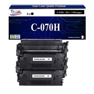 T3AZUR -2x Toners compatibles avec Canon 070H (5640C002) pour Canon LBP-243dw  LBP-246dw  MF-461dw  MF-463dw  MF-465dw  X-1440i  X-1440iF  X-1440P  X-1440Pr