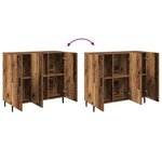 vidaXL Buffet Marron 90 x 34 x 80 cm Bois d'ingénierie
