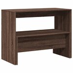 vidaXL Ensemble table à manger et bancs 3 Pièces bois d'ingénierie