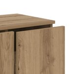 vidaXL Meuble TV chêne artisanal 80x34x30 cm bois d'ingénierie