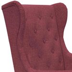 vidaXL Fauteuil Bordeaux Tissu