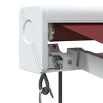 vidaXL Auvent rétractable automatique bordeaux 450x300 cm