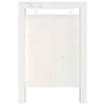 Banc banquette d'entrée meuble chaussure 110 x 40 x 60 cm bois de pin massif blanc 02_0010943