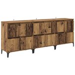 vidaXL Buffets 3 Pièces Bois Ancien 60 x 35 x 70 cm Bois d'ingénierie