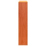 vidaXL Tête de lit avec rangement cire marron 100cm bois massif de pin