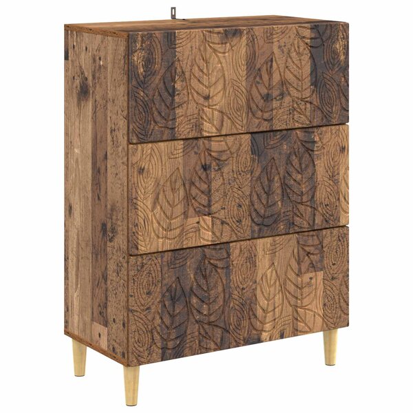 vidaXL Armoire à tiroirs Bois ancien 66 x 34 5 x 90 cm