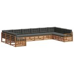 vidaXL Ensembles de canapés 5 pc Naturel et Anthracite