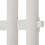 vidaXL Bordure de pelouse Blanc 17 Pièces / 10 m