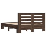 vidaXL Cadre de lit sans matelas chêne marron 120x190 cm