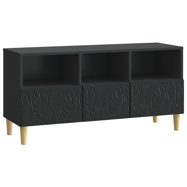 vidaXL Meuble TV 102 x 34 5 x 50 cm Noir Bois d'ingénierie