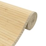 vidaXL Tapis rectangulaire naturel clair 100x400 cm bambou
