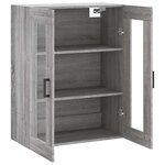 vidaXL Armoire murale sonoma gris 69 5x34x90 cm