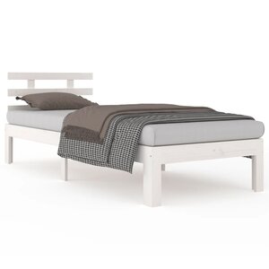 vidaXL Cadre de lit sans matelas blanc 90x190 cm