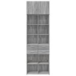 vidaXL Armoire de rangement sonoma gris 70x42 5x225 cm