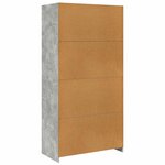 vidaXL Garde-robe Gris béton 100x50x200 cm Bois d'ingénierie