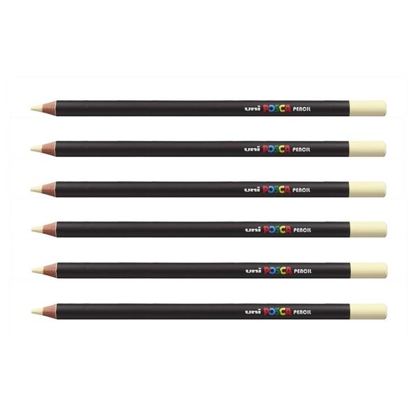 Crayon de couleur kpe200 i ivoire x 6 POSCA