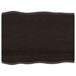vidaXL Dessus de table bois massif traité bordure assortie