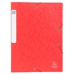 Boite De Classement Cartobox Dos 40mm Carte Lustrée - A4 - Rouge - X 10 - Exacompta