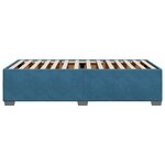 vidaXL Cadre de lit sans matelas bleu 100x200 cm velours