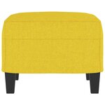 vidaXL Repose-pied Jaune clair 60x50x41 cm Tissu