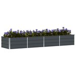 vidaXL Jardinière Anthracite 320 x 80 x 45 cm Acier