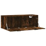 vidaXL Armoire murale Chêne fumé 100x36 5x35 cm Bois d'ingénierie