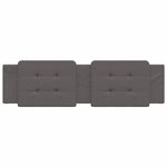 vidaXL Coussin de tête de lit Zadar gris 180 cm similicuir