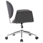vidaXL Chaises pivotantes à manger lot de 2 gris tissu