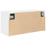 vidaXL Armoire murale de bain blanc 60x25x30 cm bois d'ingénierie