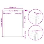 vidaXL Store enrouleur occultant largeur du tissu 85 7 cm polyester