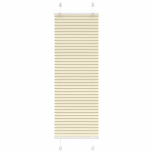 vidaXL Store plissé crème 45x150 cm largeur du tissu 44 4 cm polyester