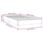 vidaXL Cadre de lit sans matelas vert foncé 90x190 cm velours