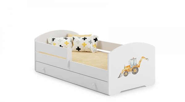 Lit enfant LUK BAR+SZU 160x80 tracteur tiroir de rangement avec matelas