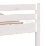 vidaXL Cadre de lit sans matelas blanc bois massif 140x200 cm