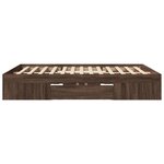 vidaXL Cadre de lit sans matelas chêne marron 150x200 cm