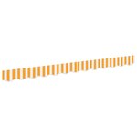 vidaXL Bande de auvent Jaune et blanc 2.3 x 0.2 m Toile