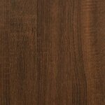 vidaXL Table à dîner Chêne marron 120x60x76 cm bois d'ingénierie