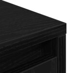 vidaXL Buffet haut chêne noir 29 5x34x119 5 cm bois d'ingénierie