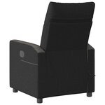 vidaXL Fauteuil de massage inclinable électrique Noir Tissu