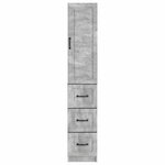 vidaXL Ensemble de Meubles 2 Pièces Gris béton 33 x 34 5 x 87 cm