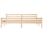 vidaXL Cadre de lit sans matelas bois massif 200x200 cm