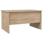 vidaXL Table basse chêne sonoma 80x50x42 5 cm bois d'ingénierie