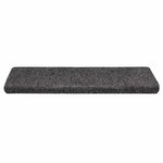 vidaXL Tapis d'escalier autocollants  30 pièces  65 x 21 x 4 cm  gris  bord rectangulaire