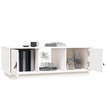 vidaXL Table basse Blanc 100x50x35 cm Bois massif de pin