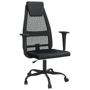 Chaise fauteuil siège de bureau informatique étude réglable en hauteur noir 02_0024073