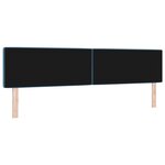 Tête de lit vidaXL avec boutons en cristal capitonnée bleu foncé 200 cm en velours