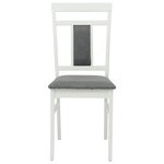 vidaXL Chaise de salle à manger 2 Pièces Blanc et Gris